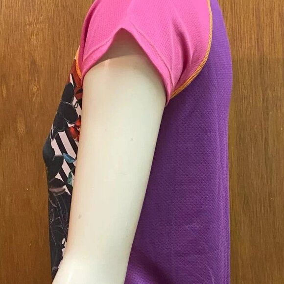 Desigual Activewear Short Sleeve Floral Print Top T-Shirt M - Picture 8 of 12